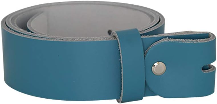 Women's and men's belt with screw for buckle made of genuine leather
