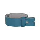Women's and men's belt with screw for buckle made of genuine leather