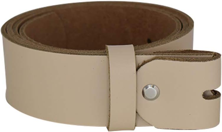 Women's and men's belt with screw for buckle made of genuine leather