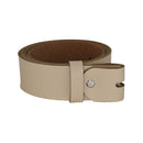 Women's and men's belt with screw for buckle made of genuine leather