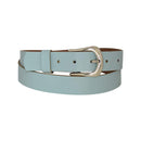 Women's and men's belt, antique silver, nickel-free genuine leather belt buckle