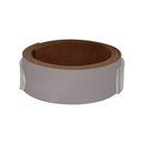 Genuine leather bracelet, flat, approx. 4 cm wide, 34 colors and 9 lengths