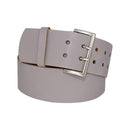 Antique silver nickel free genuine leather belt buckle