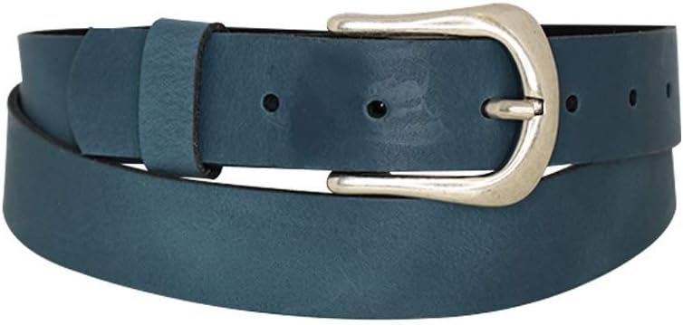 Antique silver nickel free genuine leather belt buckle