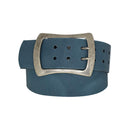 Antique silver nickel free genuine leather belt buckle