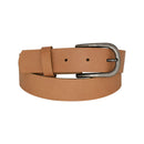 Nickel free old metal belt buckle, genuine leather belt