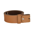 Women's and men's belt with screw for buckle made of genuine leather
