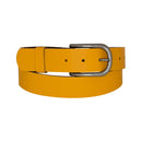 Nickel free old metal belt buckle, genuine leather belt