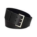 Antique silver nickel free genuine leather belt buckle