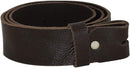 Women's and men's belt with screw for buckle made of genuine leather