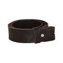Women's and men's belt with screw for buckle made of genuine leather