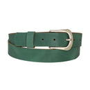 Antique silver nickel free genuine leather belt buckle