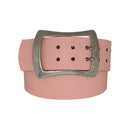 Antique silver nickel free genuine leather belt buckle