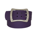 Antique silver nickel free genuine leather belt buckle