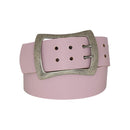 Antique silver nickel free genuine leather belt buckle