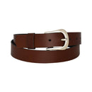 Women's and men's belt, antique silver, nickel-free genuine leather belt buckle