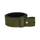Women's and men's belt with screw for buckle made of genuine leather