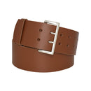 Antique silver nickel free genuine leather belt buckle