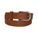 Nickel free old metal belt buckle, genuine leather belt