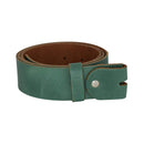 Women's and men's belt with screw for buckle made of genuine leather