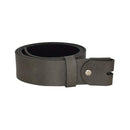 Women's and men's belt with screw for buckle made of genuine leather