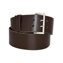 Antique silver nickel free genuine leather belt buckle