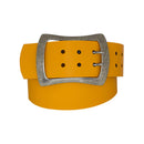 Antique silver nickel free genuine leather belt buckle