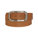 Nickel genuine leather, approx. 4 cm wide genuine leather belt