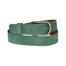 Nickel free old metal belt buckle, genuine leather belt