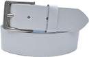 Genuine leather belt with nickel-free buckle in antique silver