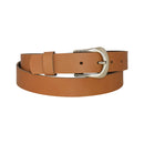 Women's and men's belt, antique silver, nickel-free genuine leather belt buckle