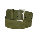 Antique silver nickel free genuine leather belt buckle