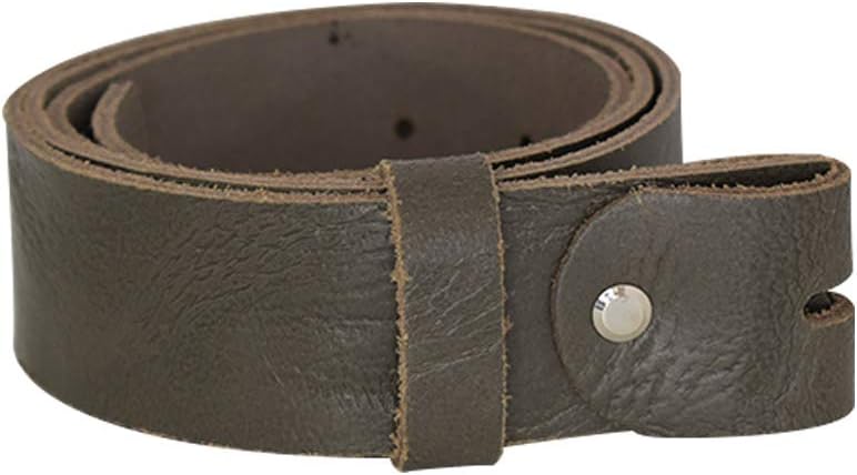 Women's and men's belt with screw for buckle made of genuine leather