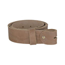 Women's and men's belt with screw for buckle made of genuine leather