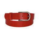 Nickel free old metal belt buckle, genuine leather belt