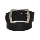 Antique silver nickel free genuine leather belt buckle