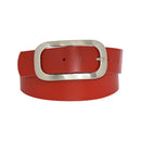 Nickel genuine leather, approx. 4 cm wide genuine leather belt