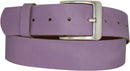Genuine leather belt with nickel-free buckle in antique silver