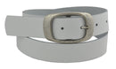 Wide belt made of genuine leather with a nickel-free buckle