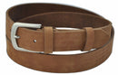 3 cm wide genuine leather belt with screw, 80 to 125 cm waist width