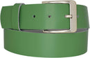 Genuine leather belt with nickel-free buckle in antique silver