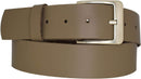 Genuine leather belt with nickel-free buckle in antique silver