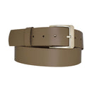 Genuine leather belt with nickel-free buckle in antique silver
