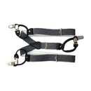 Dayneq suspenders, 6 strong clips, choice of color and length, 3.5 cm wide