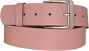 Genuine leather belt with nickel-free buckle in antique silver