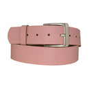 Genuine leather belt with nickel-free buckle in antique silver