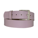 Genuine leather belt with nickel-free buckle in antique silver