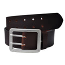 Full leather belt 5 cm wide F & length approx. 4 mm thick