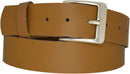 Genuine leather belt with nickel-free buckle in antique silver