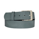 Genuine leather belt with nickel-free buckle in antique silver